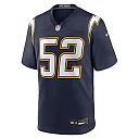 Zennovawear Khalil Mack Los Angeles Chargers Alternate Super Chargers Game Player Jersey - Navy