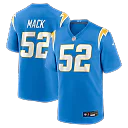 Zennovawear Khalil Mack Los Angeles Chargers Game Jersey - Powder Blue