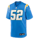Zennovawear Khalil Mack Los Angeles Chargers Game Jersey - Powder Blue
