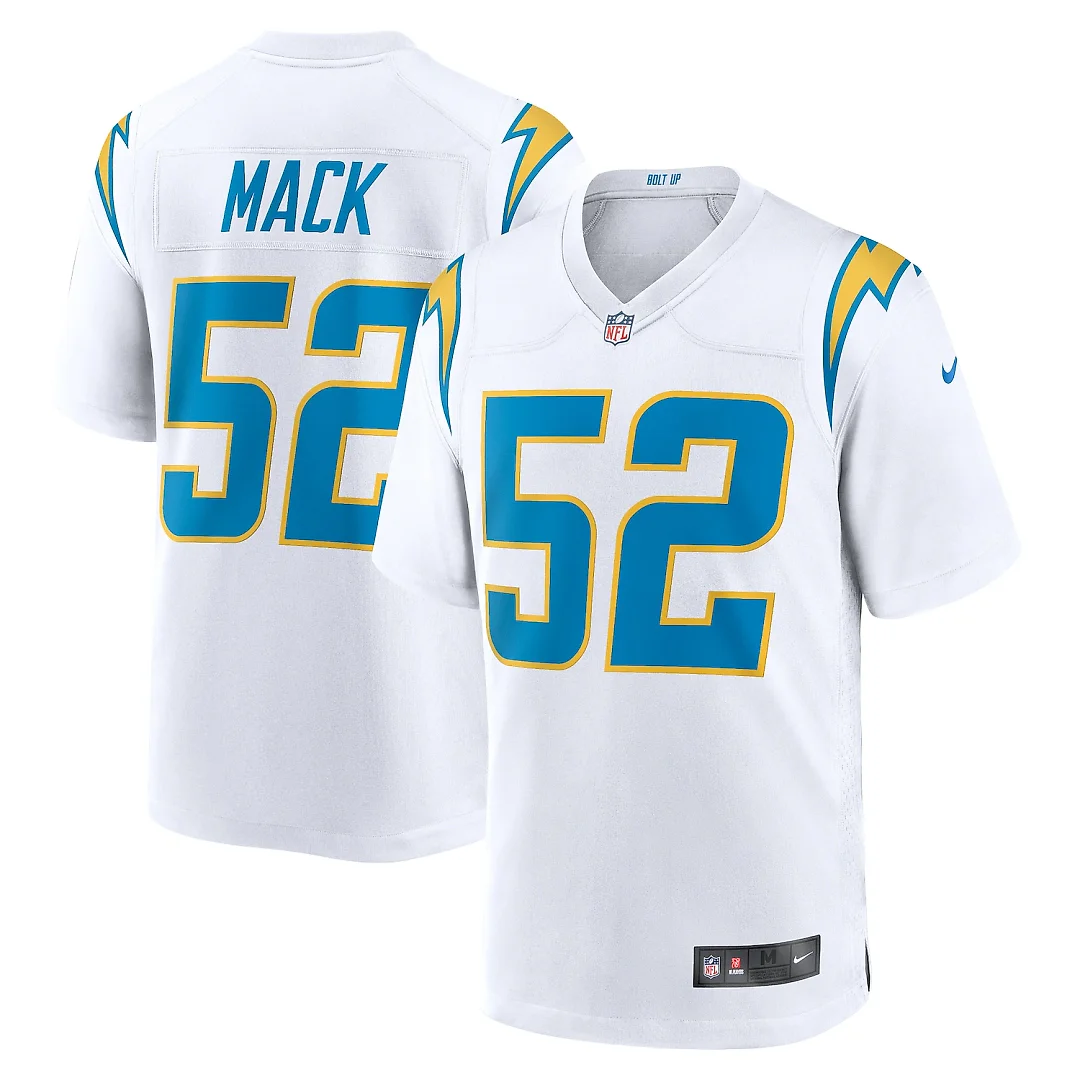 Zennovawear Khalil Mack Los Angeles Chargers Game Jersey - White