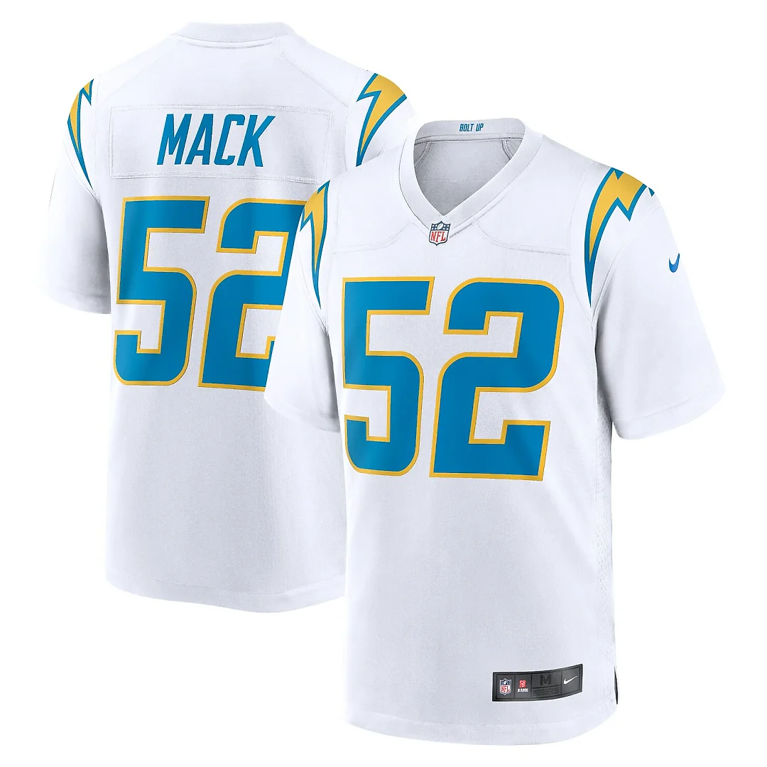 Zennovawear Khalil Mack Los Angeles Chargers Game Jersey - White