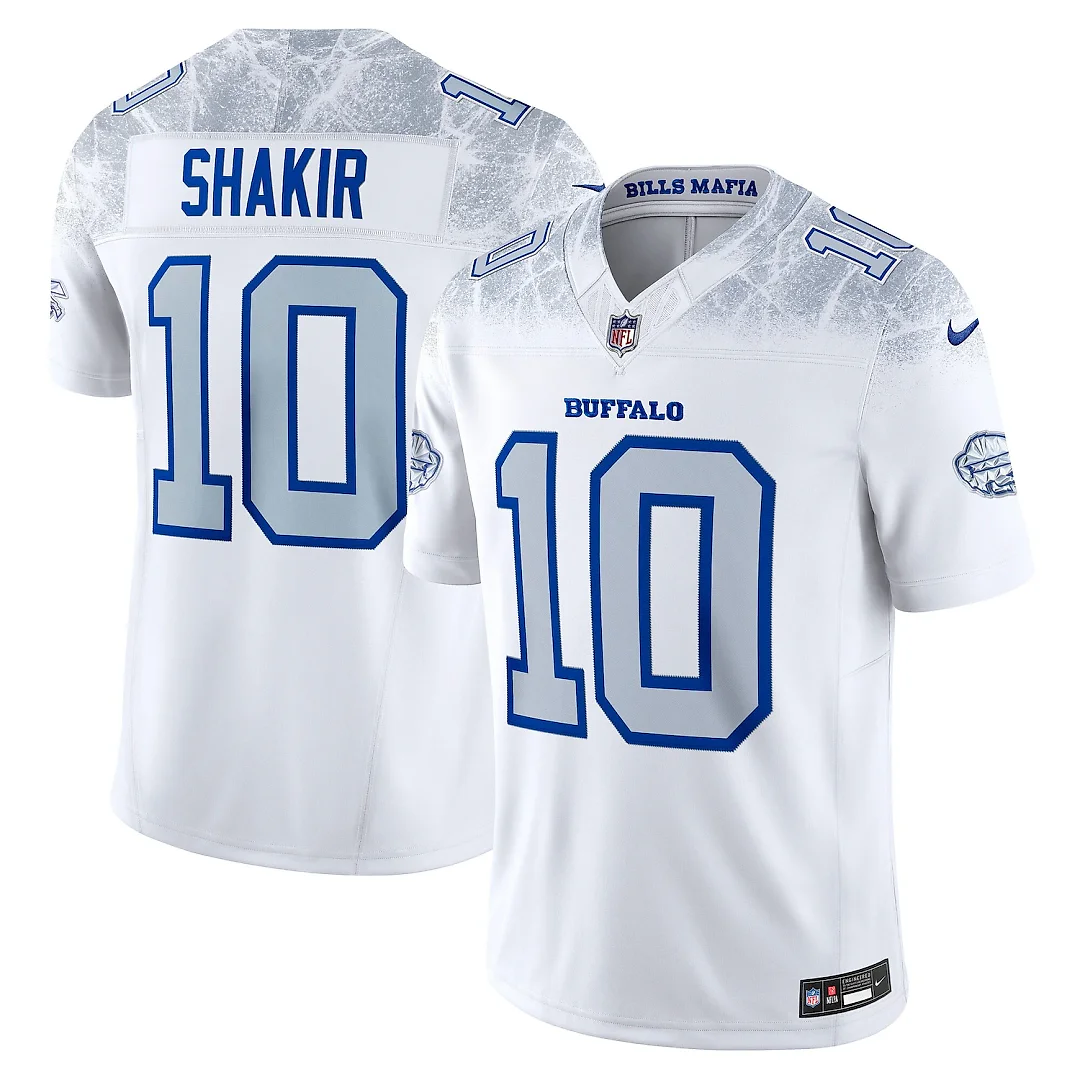 Zennovawear Khalil Shakir Buffalo Bills 2025 Rivalries Collection Stitched Limited Jersey - White