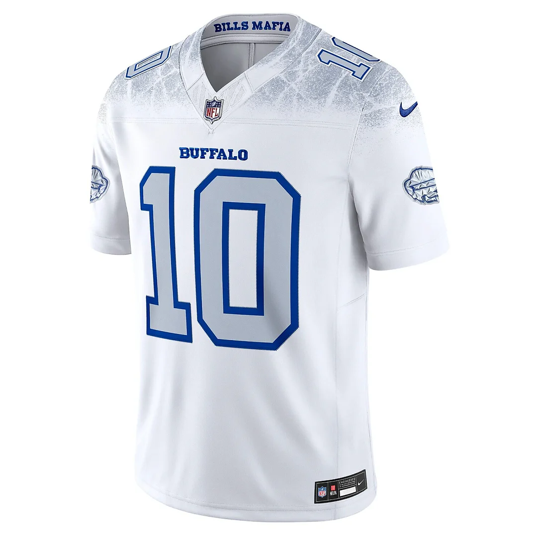 Zennovawear Khalil Shakir Buffalo Bills 2025 Rivalries Collection Stitched Limited Jersey - White