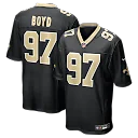 Zennovawear Khristian Boyd New Orleans Saints Game Jersey - Black
