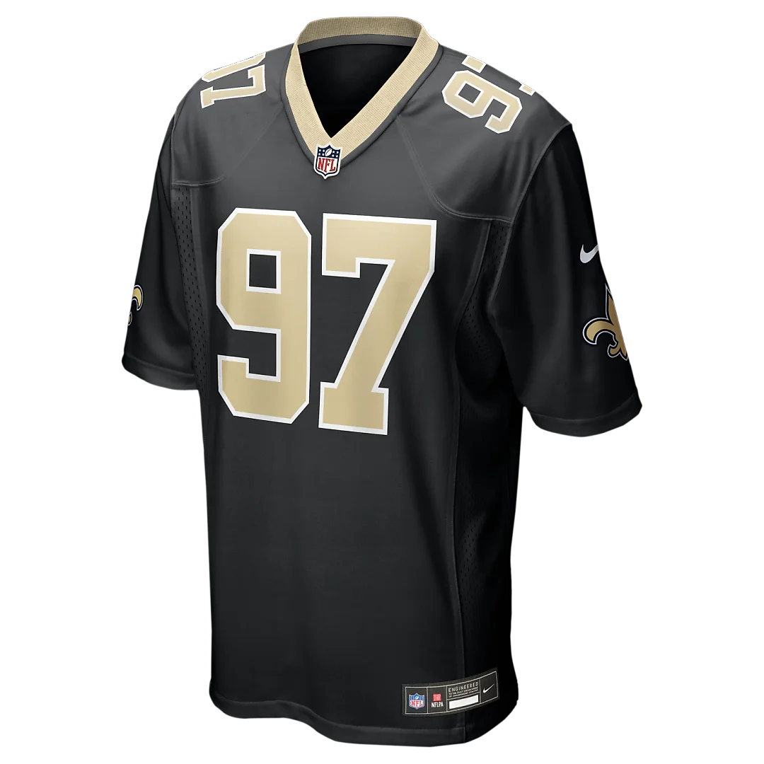 Zennovawear Khristian Boyd New Orleans Saints Game Jersey - Black