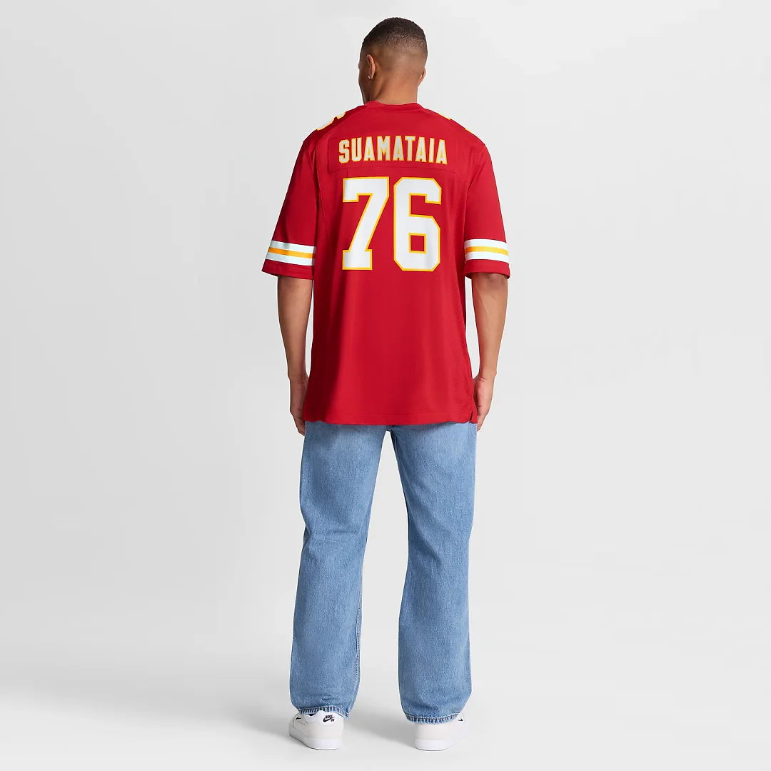 Zennovawear Kingsley Suamataia Kansas City Chiefs Game Jersey - Red