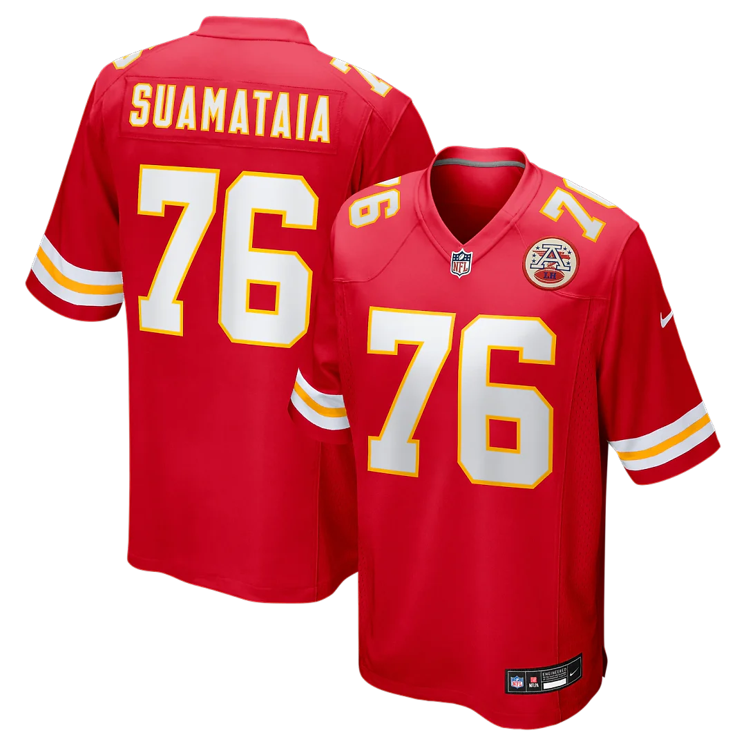 Zennovawear Kingsley Suamataia Kansas City Chiefs Game Jersey - Red