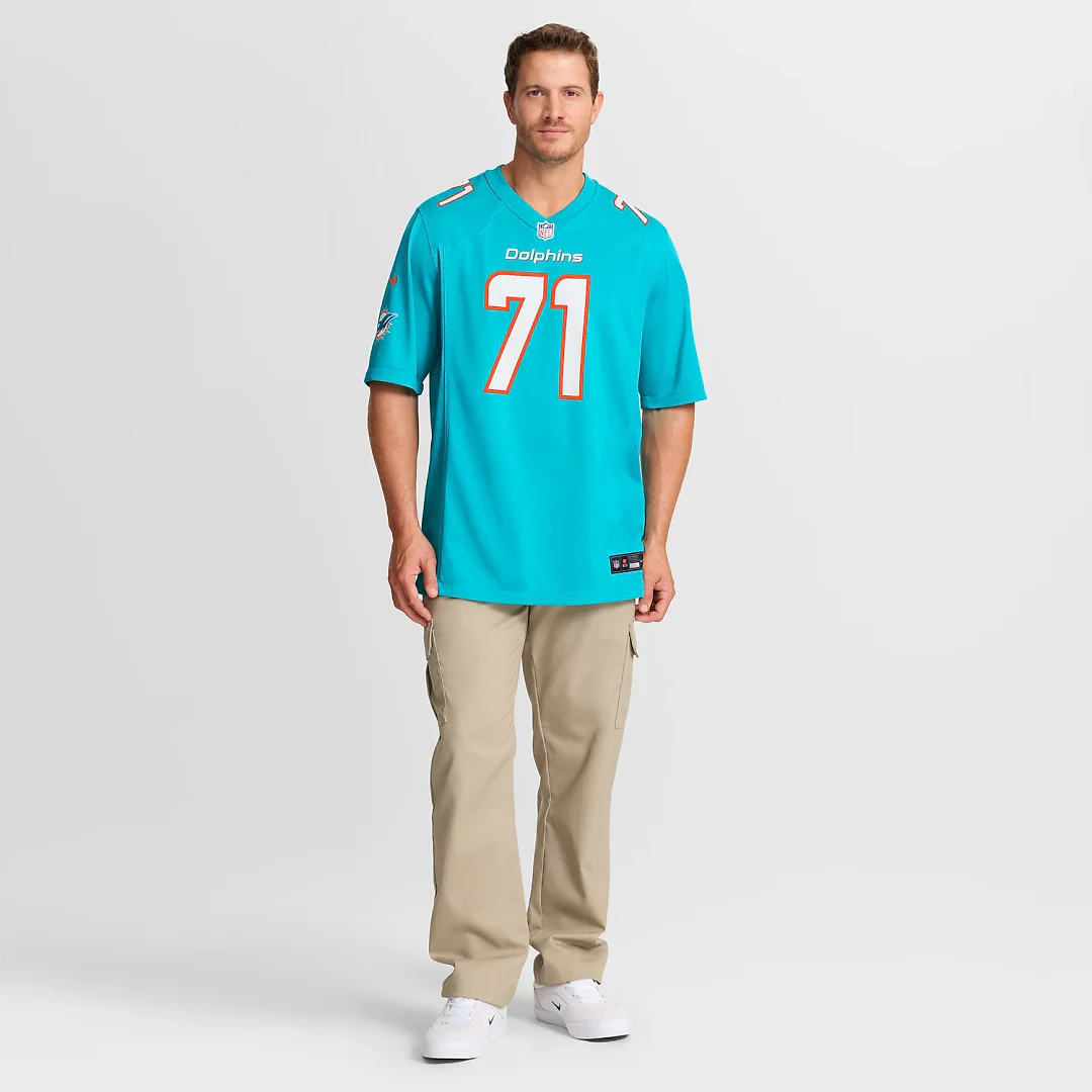 Zennovawear Kion Smith Miami Dolphins Game Jersey - Aqua