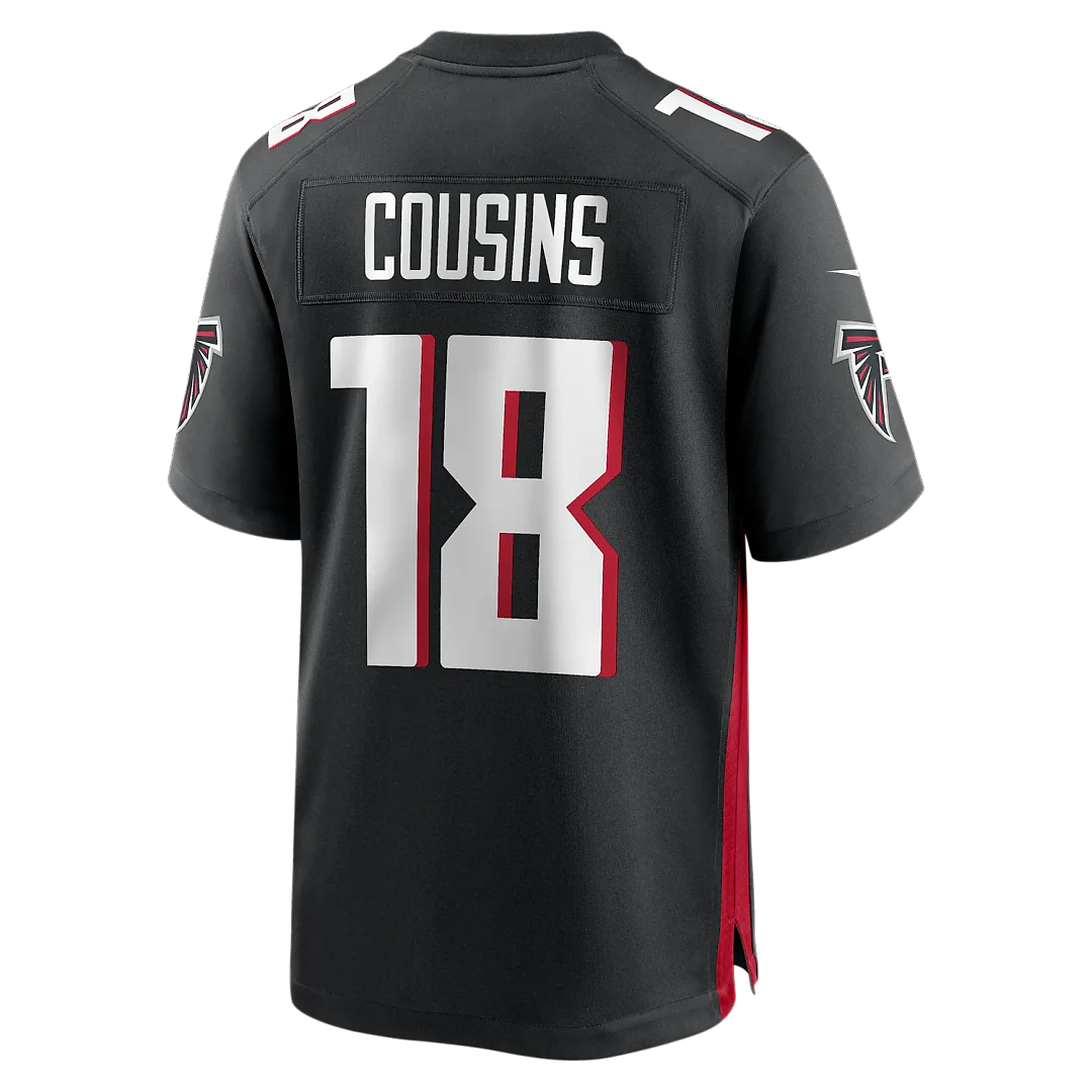 Zennovawear Kirk Cousins Atlanta Falcons Game Player Jersey - Black