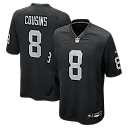 Zennovawear Kirk Cousins Las Vegas Raiders Team Game Jersey - Black