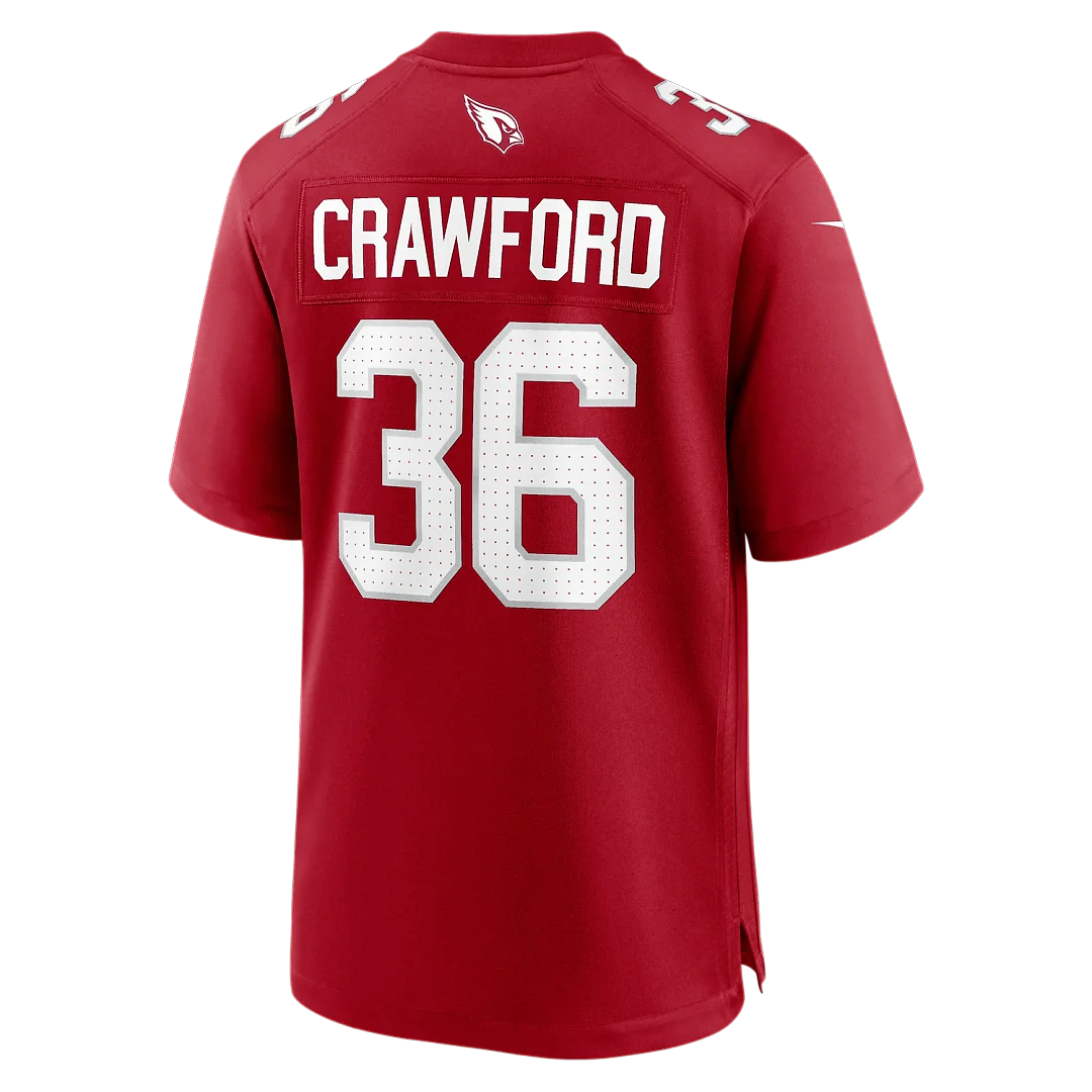 Zennovawear Kitan Crawford Arizona Cardinals Team Game Jersey - Cardinal