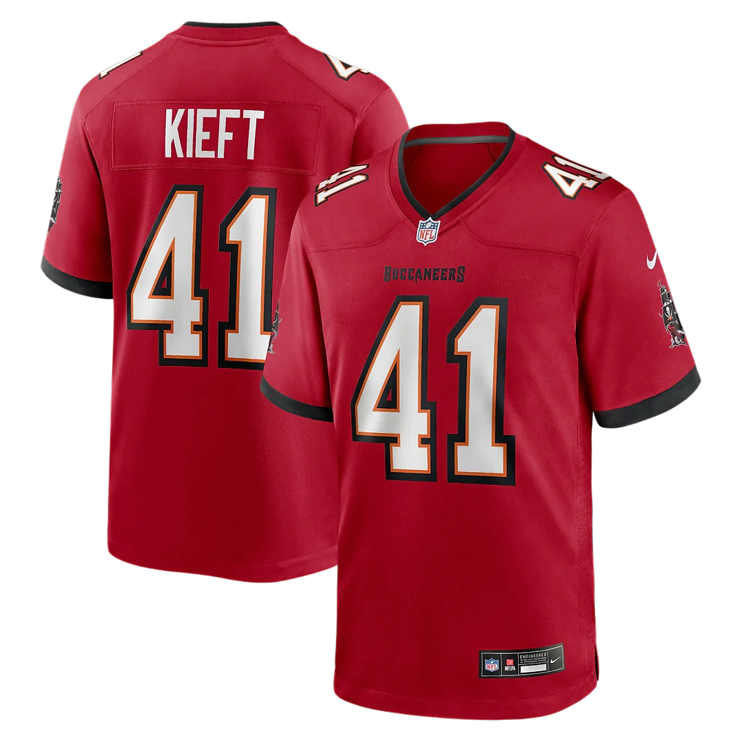 Zennovawear Ko Kieft Tampa Bay Buccaneers Game Player Jersey - Red