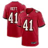 Zennovawear Ko Kieft Tampa Bay Buccaneers Game Player Jersey - Red