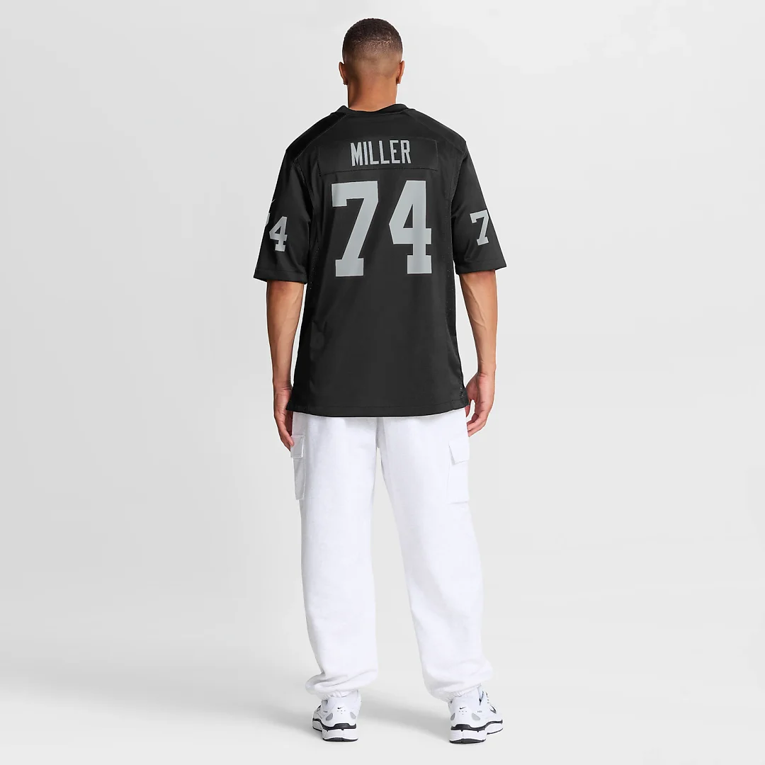 Zennovawear Kolton Miller Las Vegas Raiders Game Jersey - Black