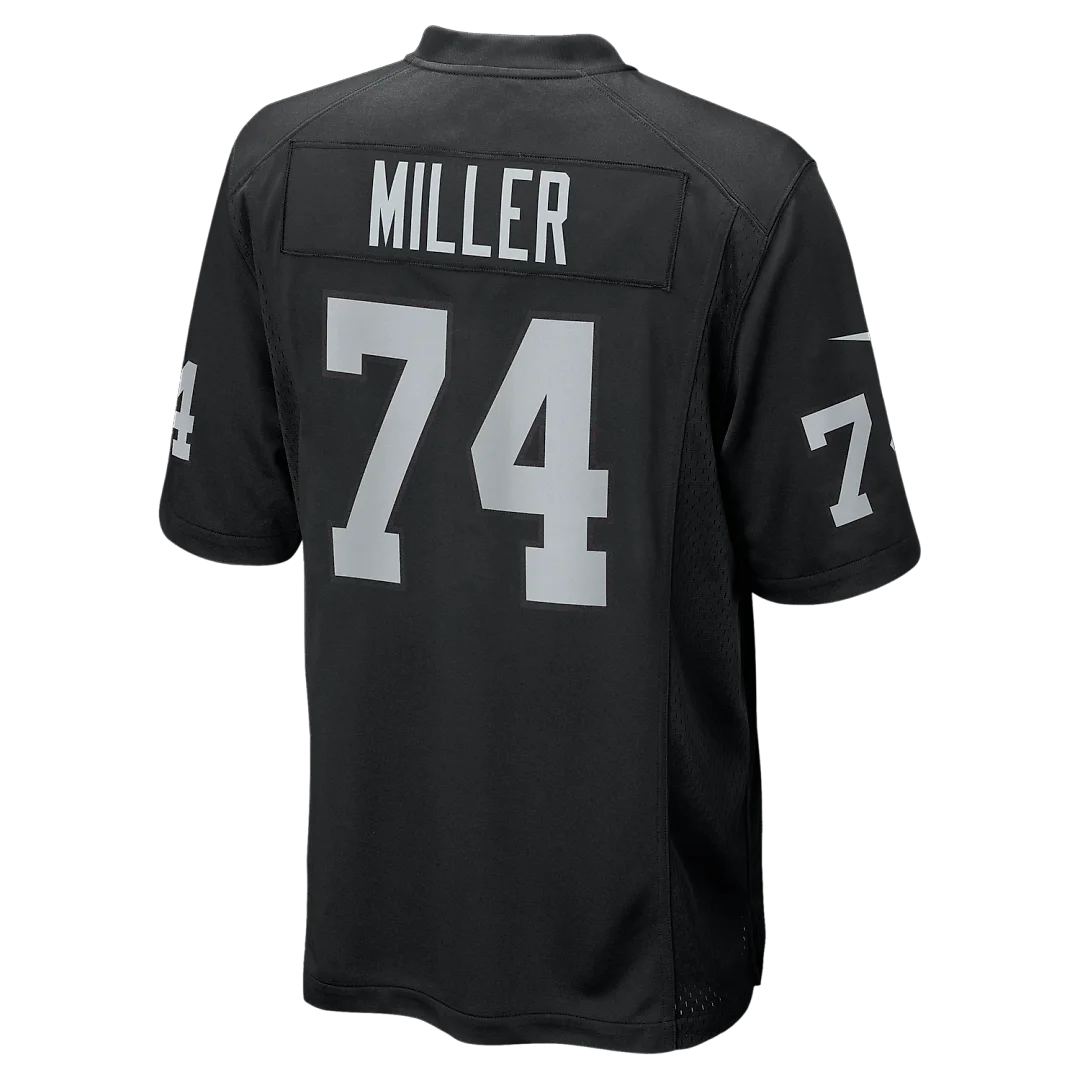 Zennovawear Kolton Miller Las Vegas Raiders Game Jersey - Black