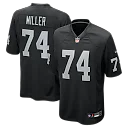 Zennovawear Kolton Miller Las Vegas Raiders Game Jersey - Black