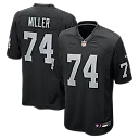 Zennovawear Kolton Miller Las Vegas Raiders Game Jersey - Black