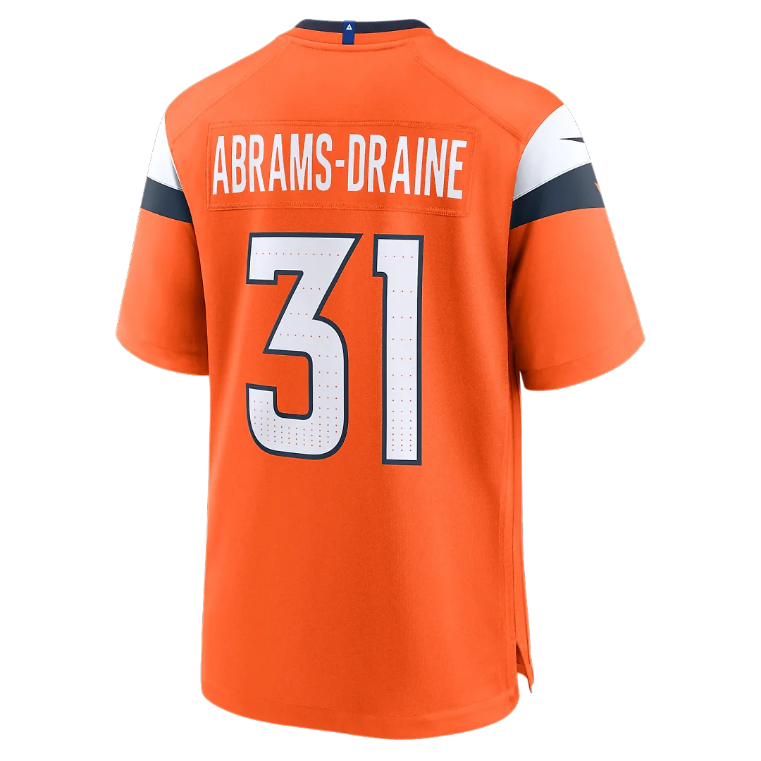 Zennovawear Kris Abrams-Draine Denver Broncos Team Game Jersey - Orange
