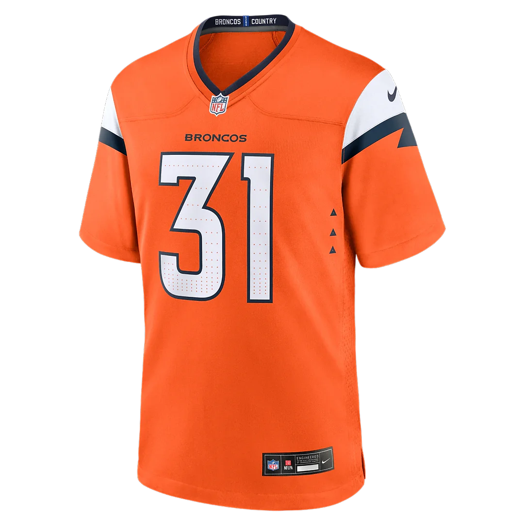 Zennovawear Kris Abrams-Draine Denver Broncos Team Game Jersey - Orange