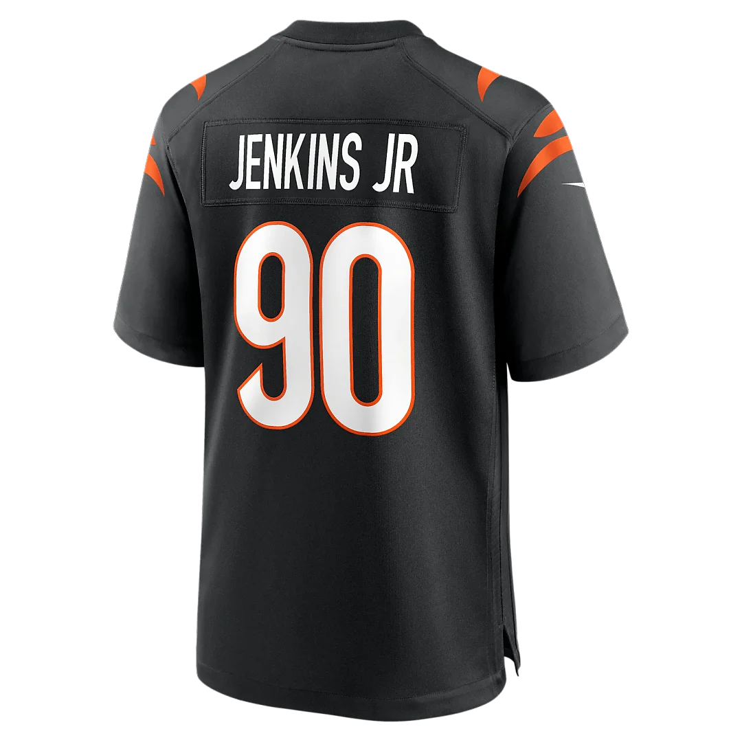 Zennovawear Kris Jenkins Jr. Cincinnati Bengals Game Jersey - Black