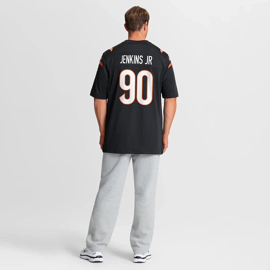 Zennovawear Kris Jenkins Jr. Cincinnati Bengals Game Jersey - Black