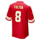 Zennovawear Kristian Fulton Kansas City Chiefs Team Game Jersey - Red