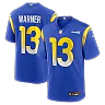 Zennovawear Kurt Warner Los Angeles Rams Game Retired Player Jersey - Royal