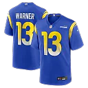 Zennovawear Kurt Warner Los Angeles Rams Game Retired Player Jersey - Royal