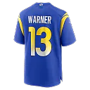Zennovawear Kurt Warner Los Angeles Rams Game Retired Player Jersey - Royal