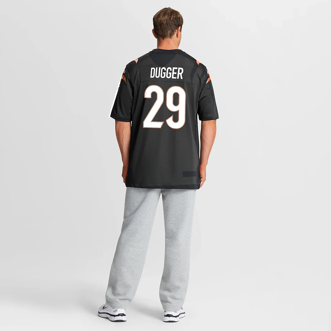 Zennovawear Kyle Dugger Cincinnati Bengals Team Game Jersey - Black