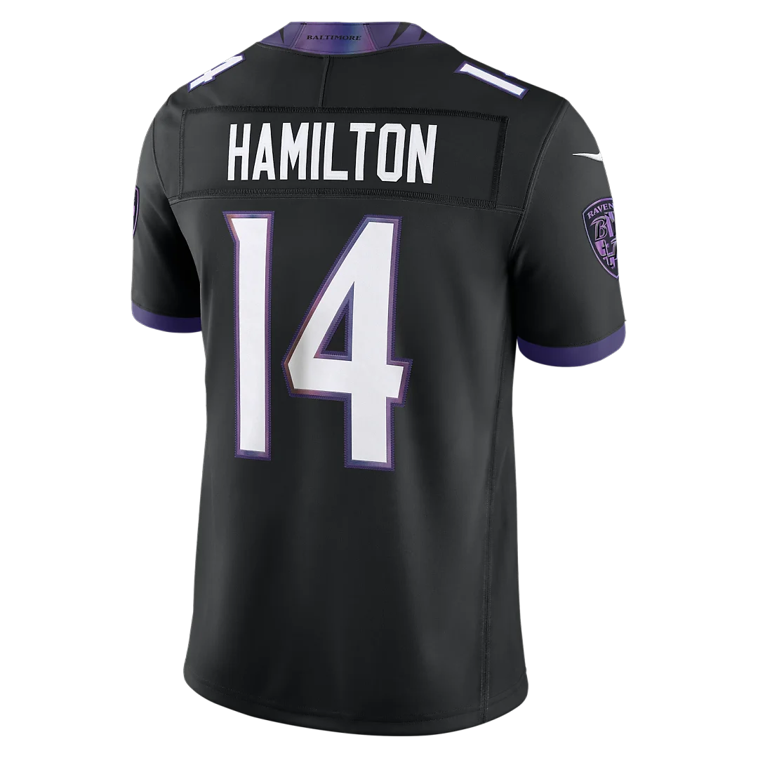 Zennovawear Kyle Hamilton Baltimore Ravens Alternate Vapor FUSE. Stitched Limited Jersey - Black