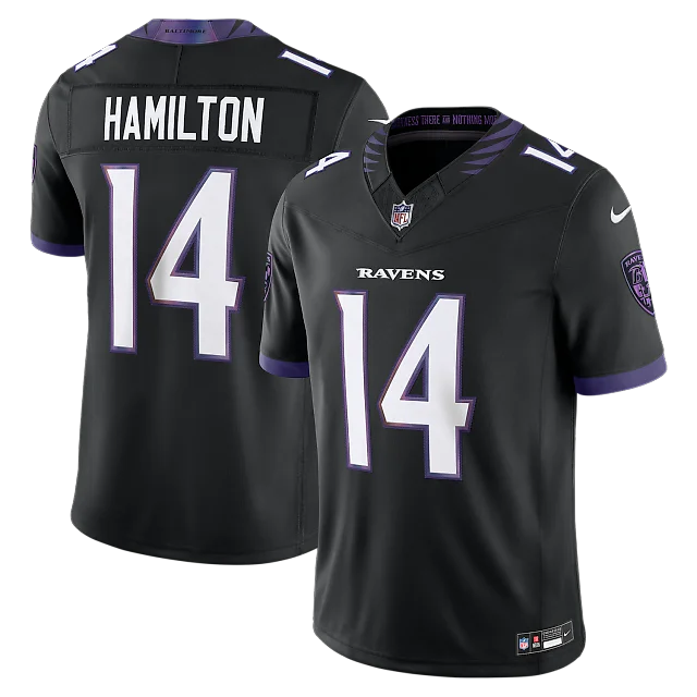 Zennovawear Kyle Hamilton Baltimore Ravens Alternate Vapor FUSE. Stitched Limited Jersey - Black