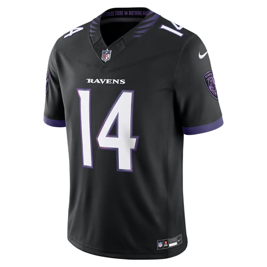 Zennovawear Kyle Hamilton Baltimore Ravens Alternate Vapor FUSE. Stitched Limited Jersey - Black