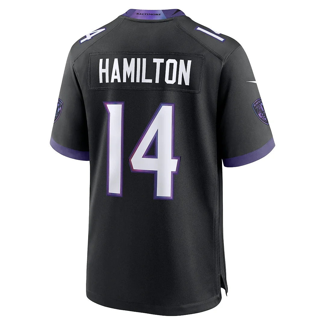 Zennovawear Kyle Hamilton Baltimore Ravens Alternate Game Jersey - Black