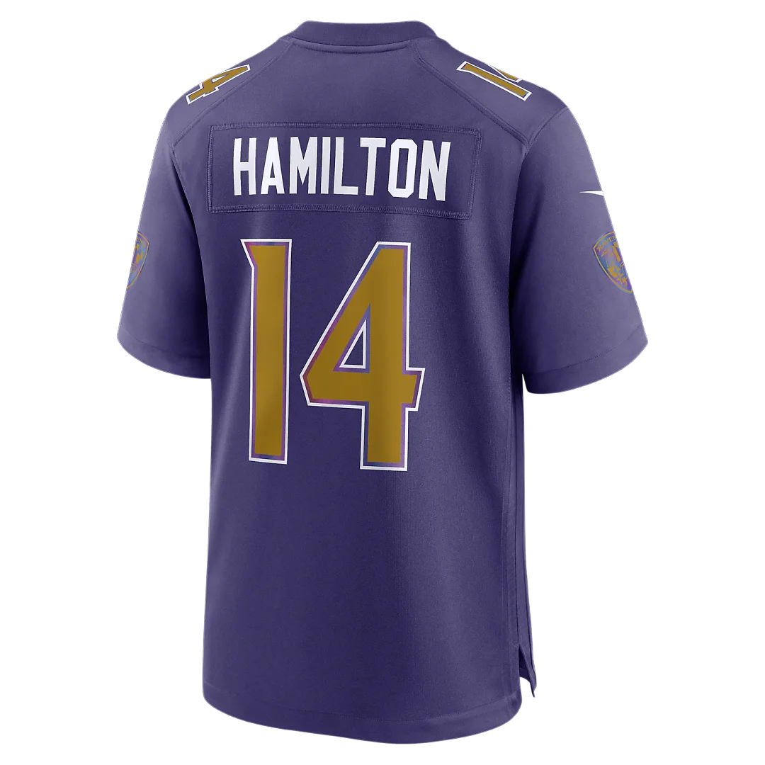 Zennovawear Kyle Hamilton Baltimore Ravens Alternate Game Jersey - Purple