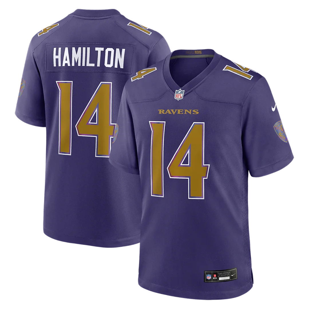 Zennovawear Kyle Hamilton Baltimore Ravens Alternate Game Jersey - Purple