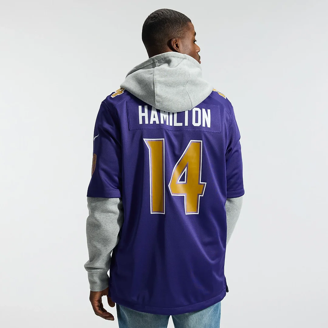 Zennovawear Kyle Hamilton Baltimore Ravens Alternate Game Jersey - Purple