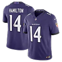 Zennovawear Kyle Hamilton Baltimore Ravens Team Vapor FUSE. Stitched Limited Jersey - Purple