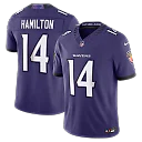 Zennovawear Kyle Hamilton Baltimore Ravens Team Vapor FUSE. Stitched Limited Jersey - Purple