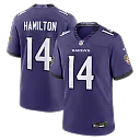 Zennovawear Kyle Hamilton Baltimore Ravens Team Game Jersey - Purple