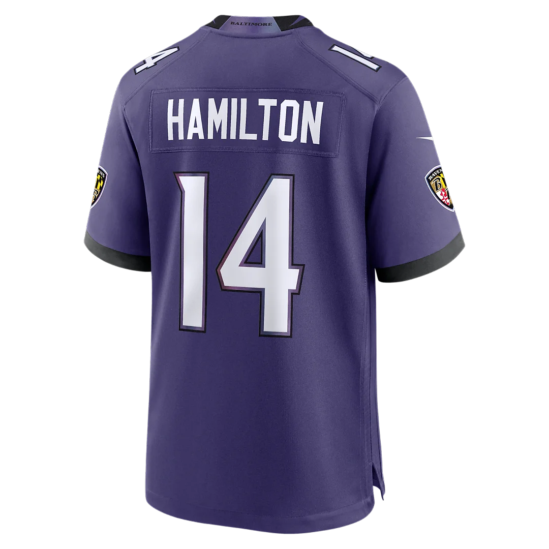 Zennovawear Kyle Hamilton Baltimore Ravens Team Game Jersey - Purple
