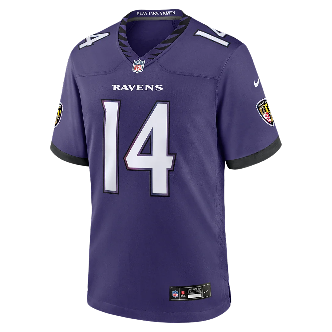 Zennovawear Kyle Hamilton Baltimore Ravens Team Game Jersey - Purple