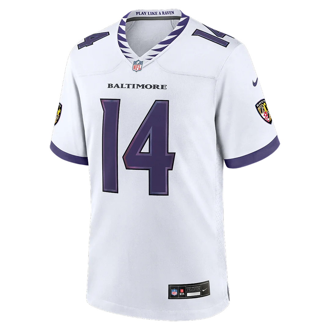 Zennovawear Kyle Hamilton Baltimore Ravens Game Jersey - White