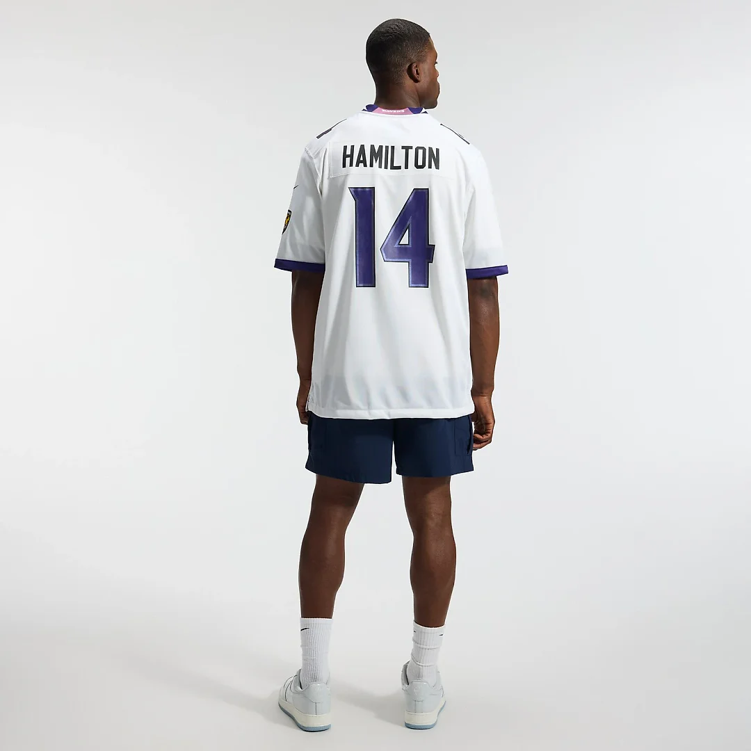 Zennovawear Kyle Hamilton Baltimore Ravens Game Jersey - White