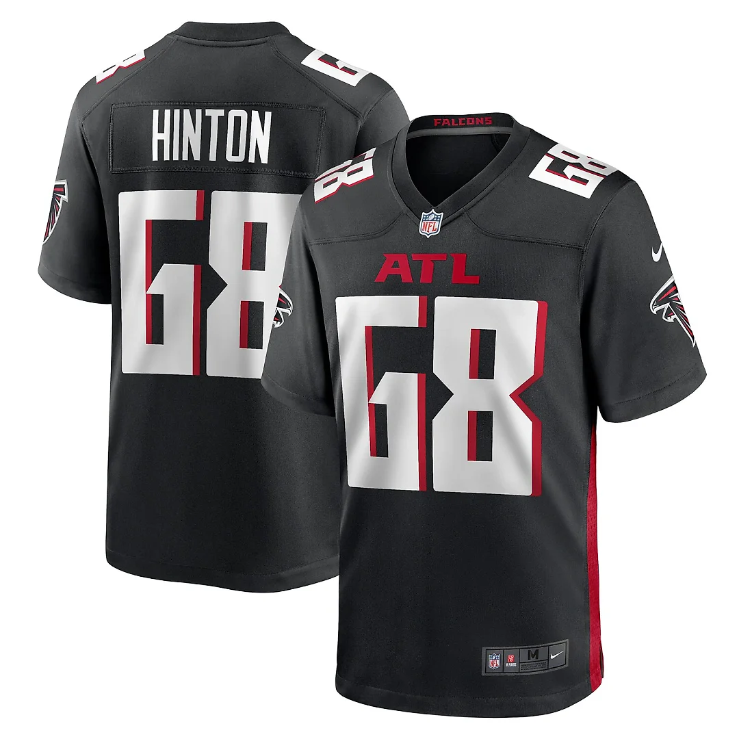 Zennovawear Kyle Hinton Atlanta Falcons Team Game Jersey - Black
