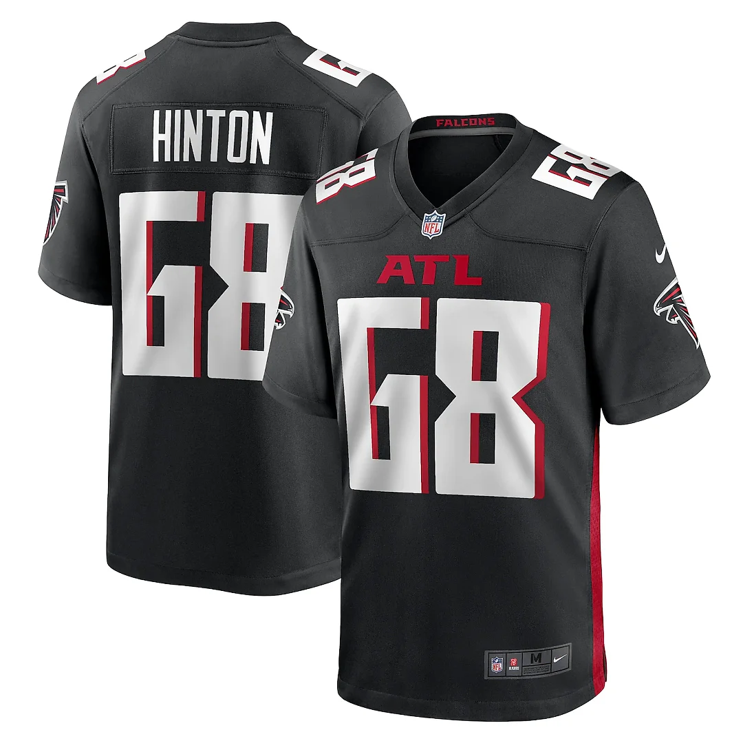 Zennovawear Kyle Hinton Atlanta Falcons Team Game Jersey - Black