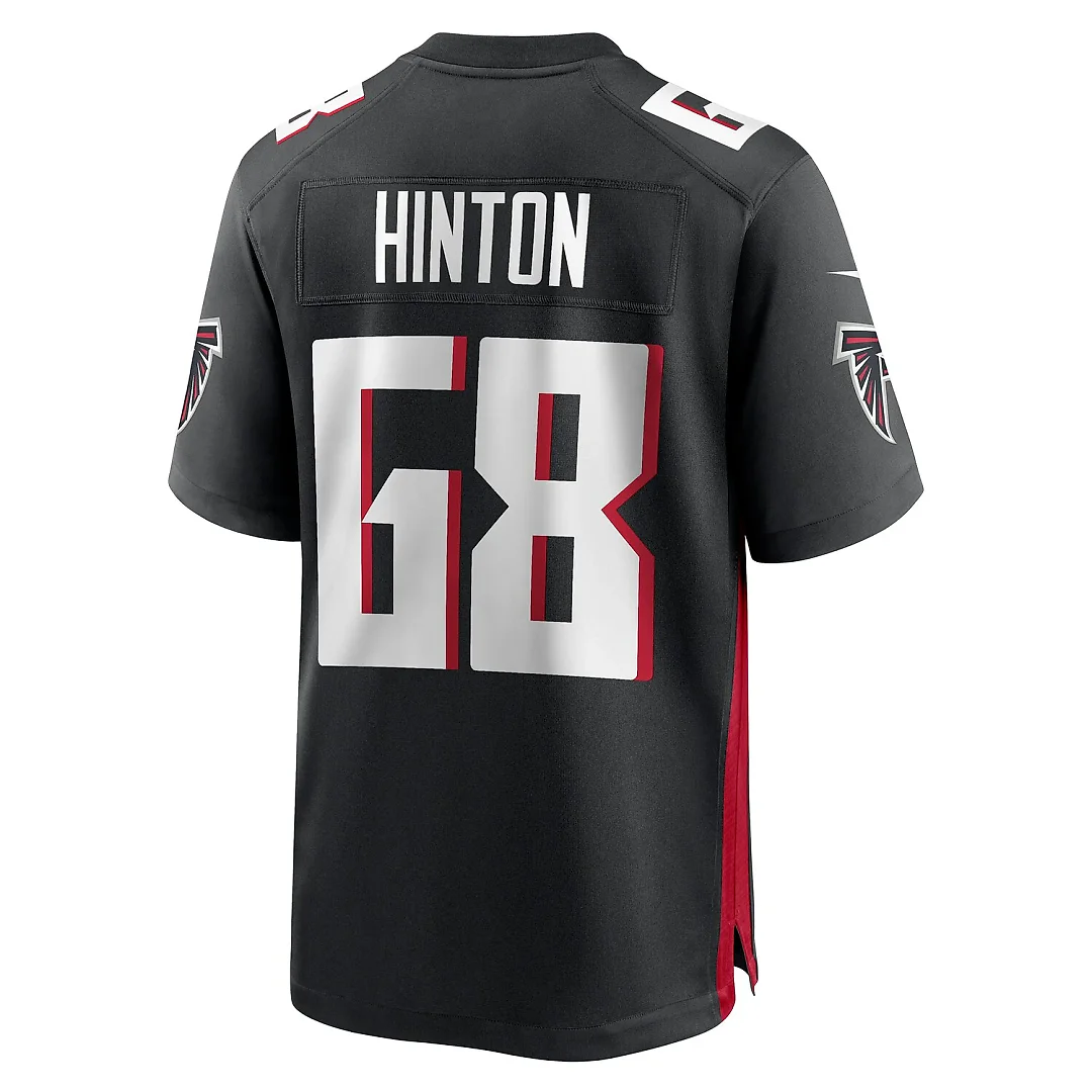 Zennovawear Kyle Hinton Atlanta Falcons Team Game Jersey - Black
