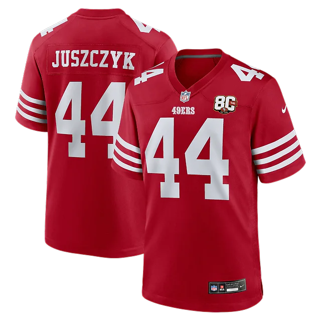 Zennovawear Kyle Juszczyk San Francisco 49ers 80th Anniversary Game Jersey - Scarlet