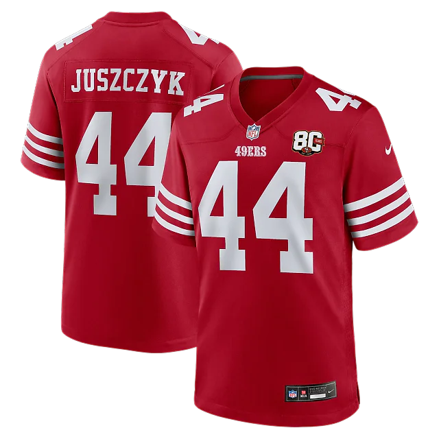 Zennovawear Kyle Juszczyk San Francisco 49ers 80th Anniversary Game Jersey - Scarlet