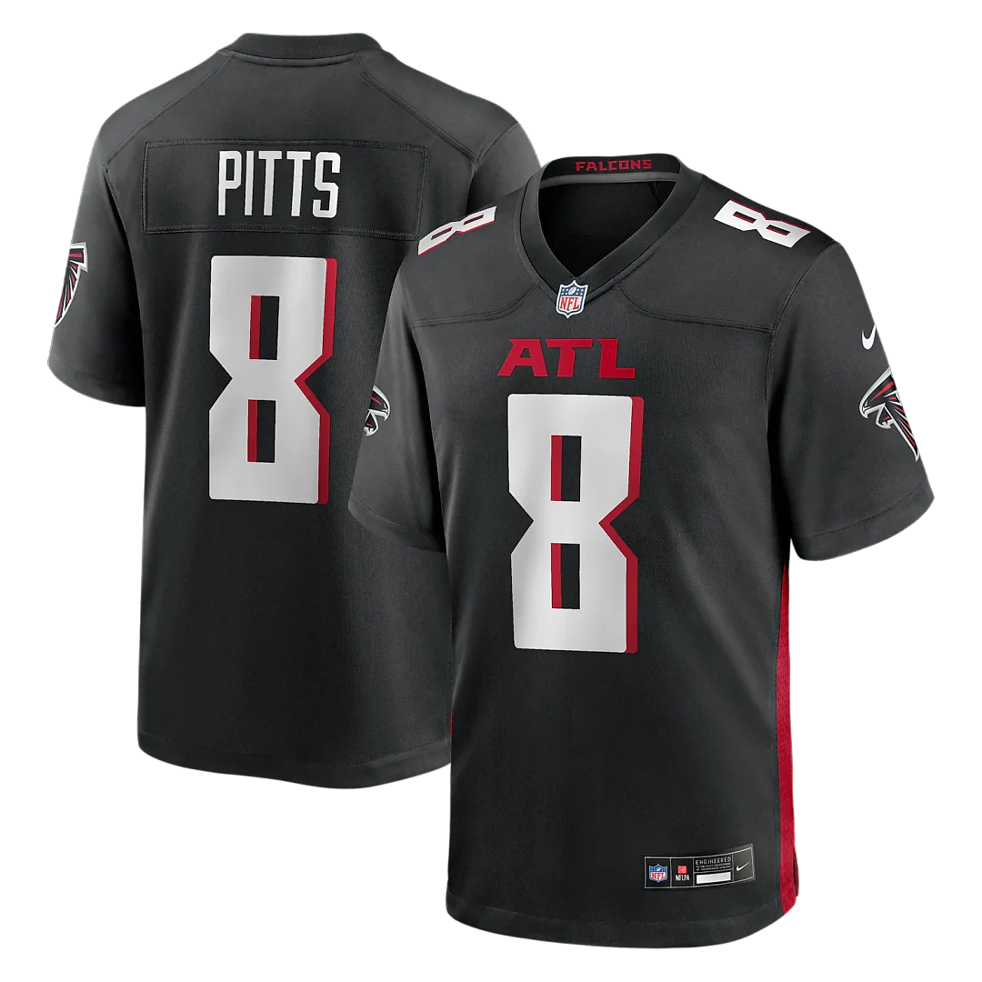 Zennovawear Kyle Pitts Atlanta Falcons Game Jersey - Black